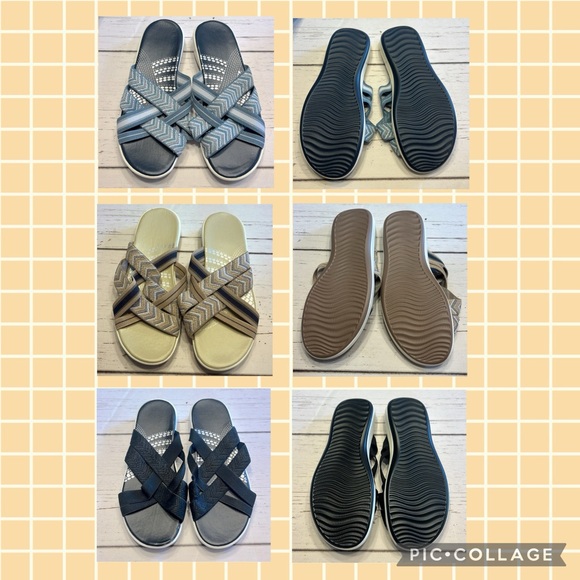 New in bag Blue Flip Flop Sandals Size 10 Boutique - Picture 3 of 3